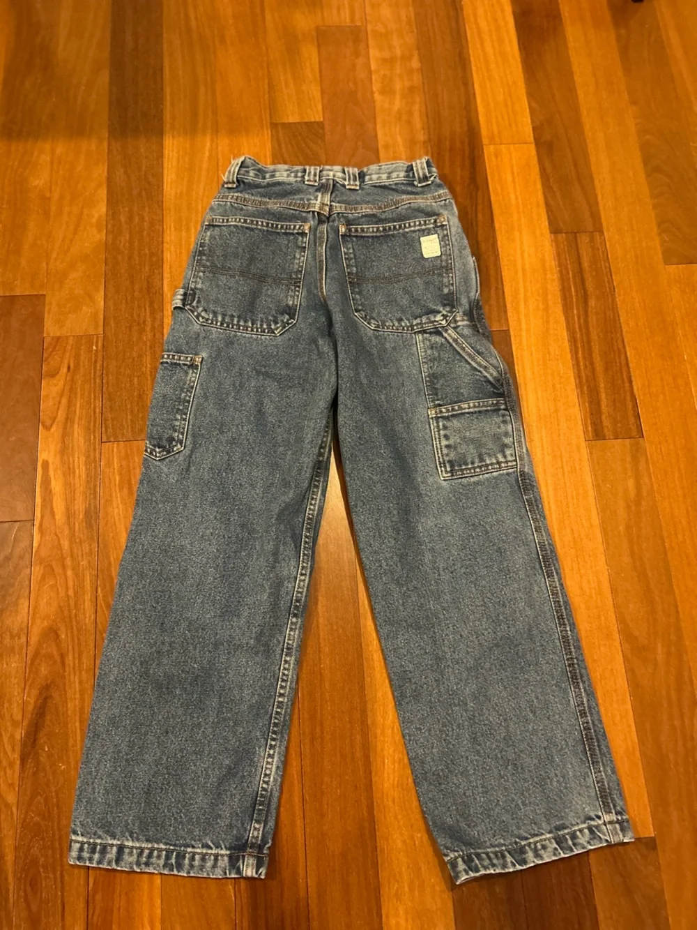 Old Navy Painters Cargo Jeans Boys Size 12 Slim Youth